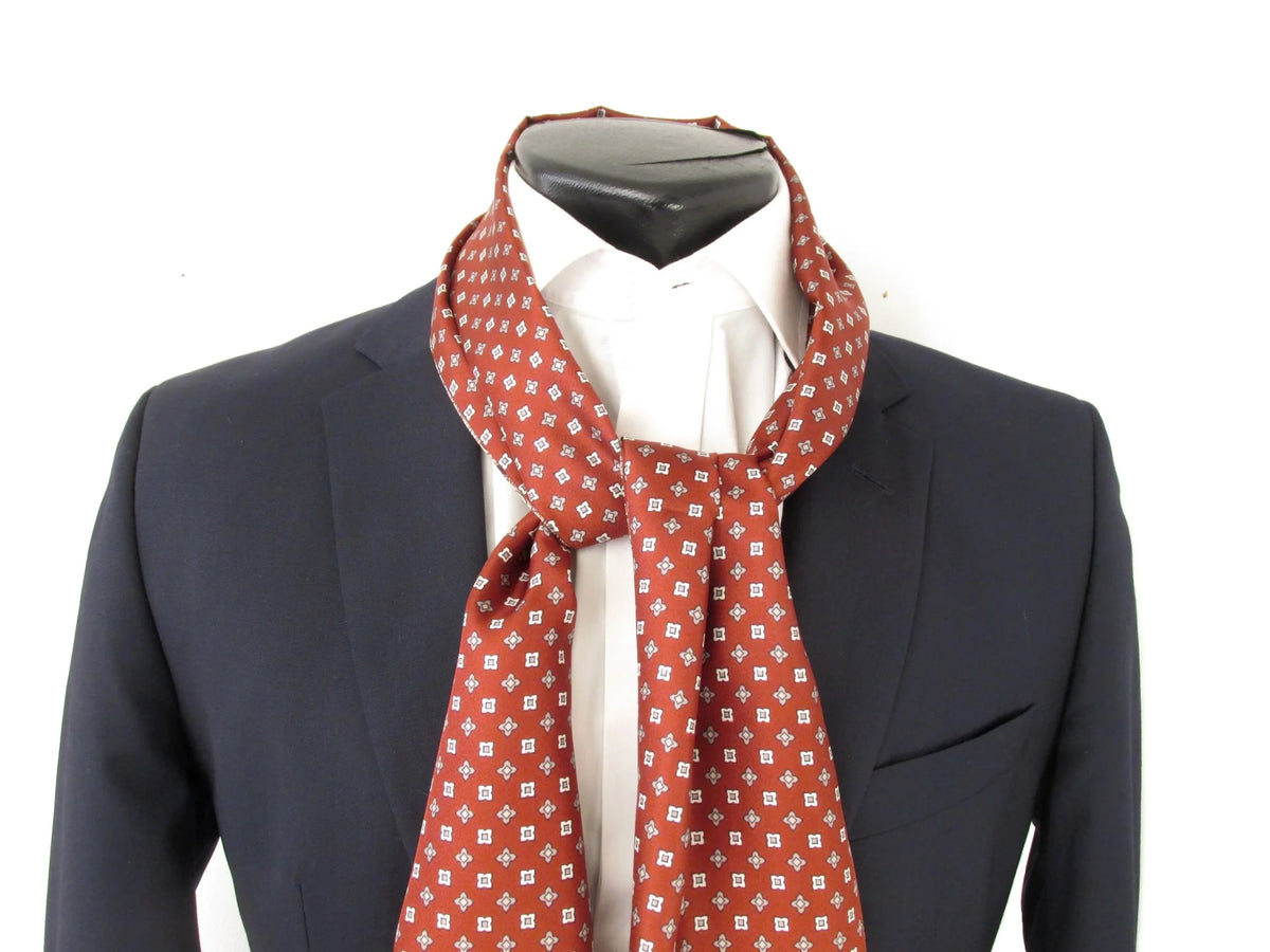 Reversible Silk Scarf in Wine by Van Buck