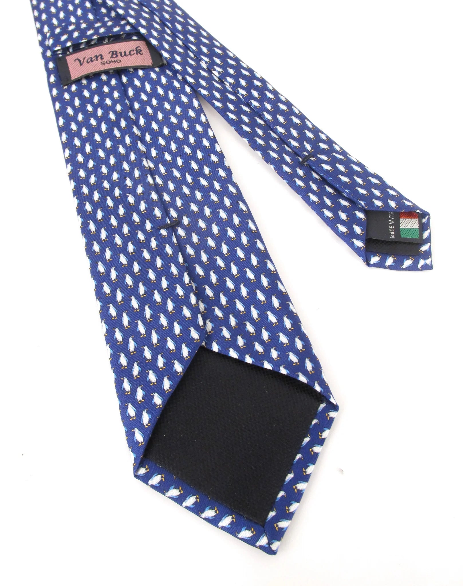 Penguins on Blue by Van Buck