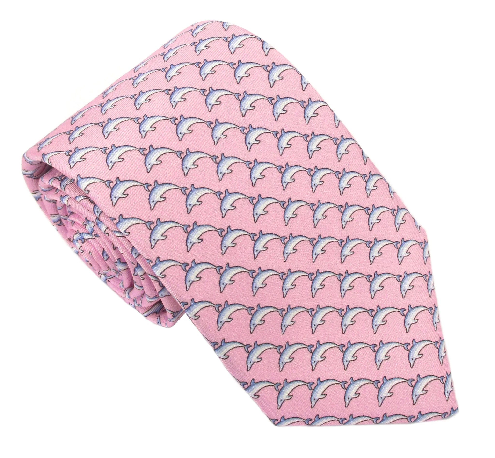 Dolphins on Pink by Van Buck