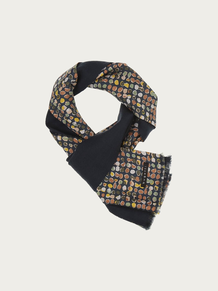 Silk and wool scarf with green by Bugatti