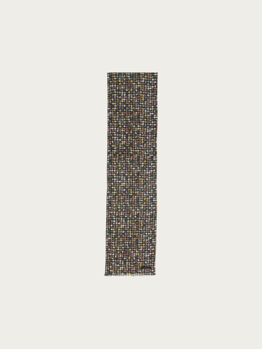 Silk and wool scarf with green by Bugatti