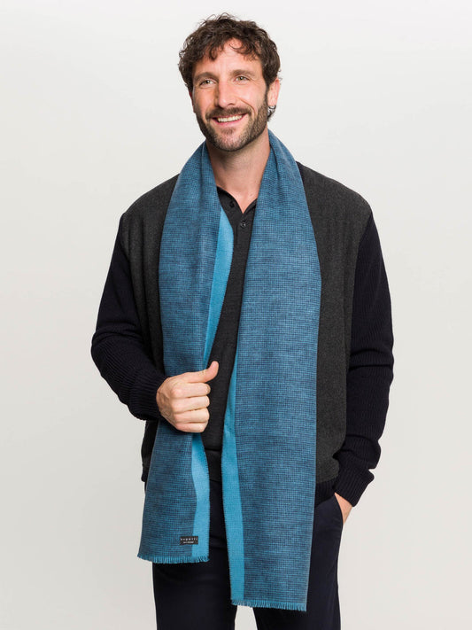 Turquoise cashmink scarf by Bugatti