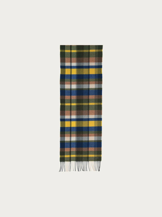 Yellow, blue, green and grey scarf by Bugatti