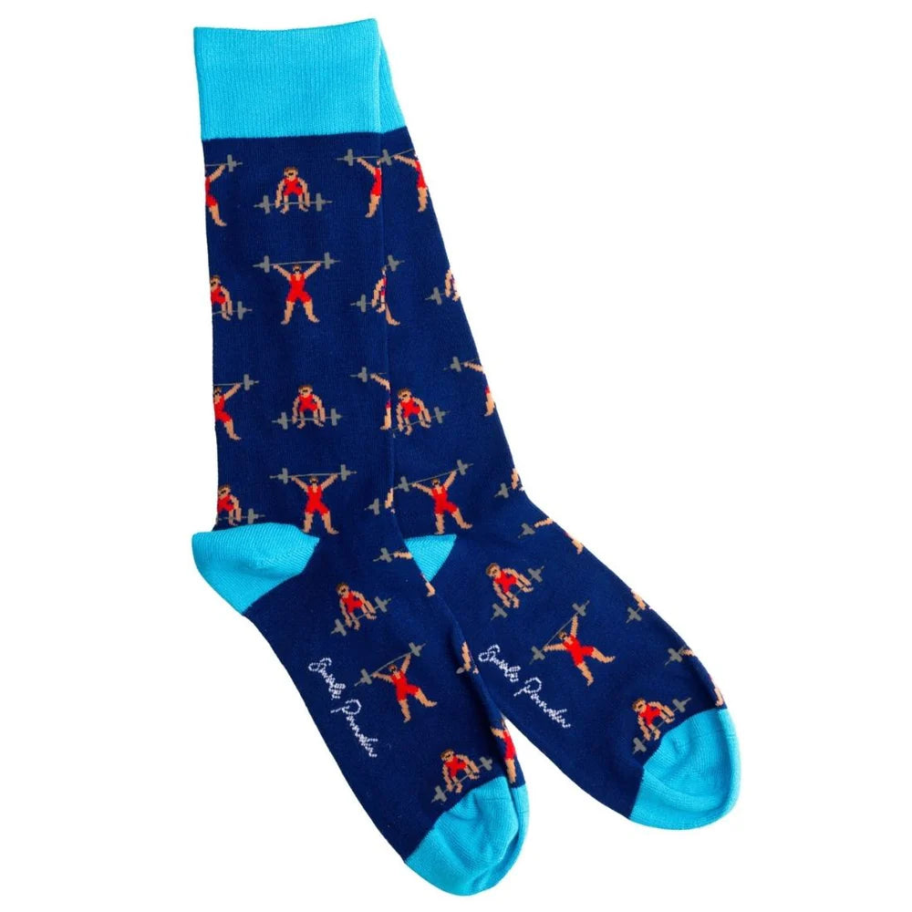Weight Lifter socks by Swole Panda