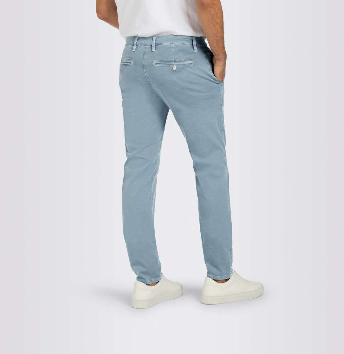 Driver Pants in Steely Blue by MA