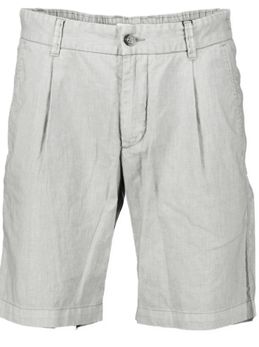 Cotton linen mix shorts in Ecru by S4