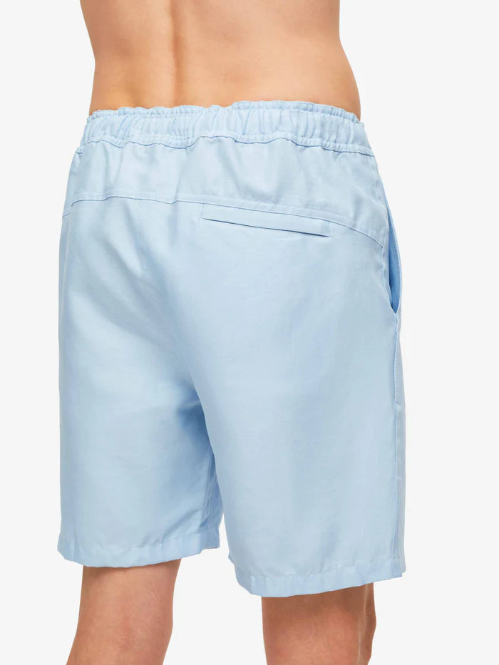 Sydney linen shorts in Sky Blue by Derek Rose