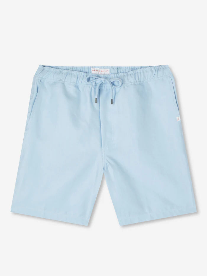 Sydney linen shorts in Sky Blue by Derek Rose