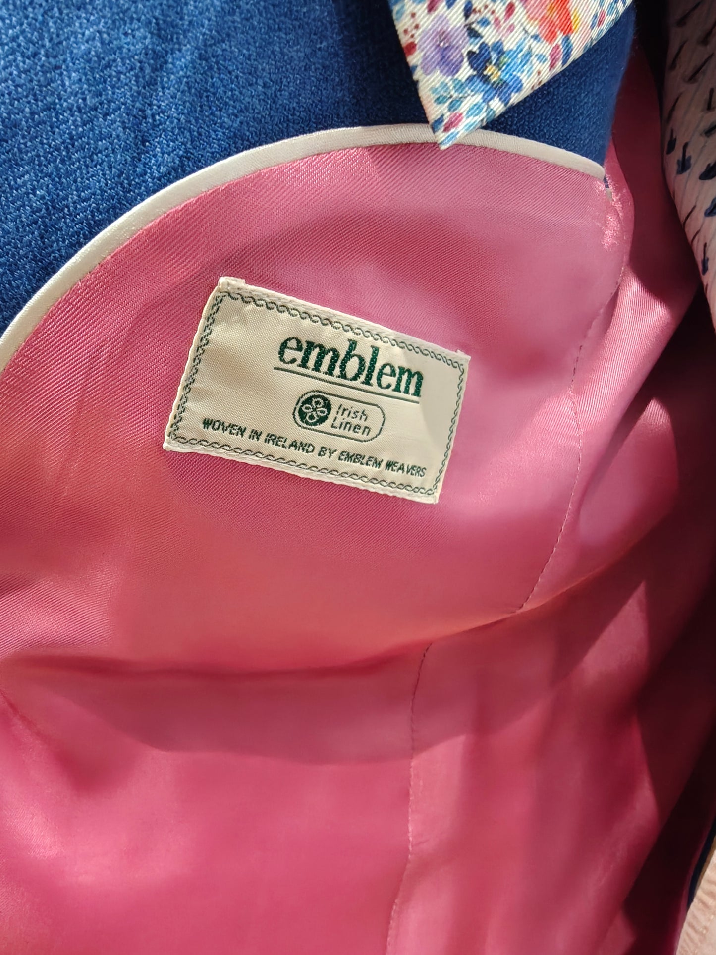 Irish Linen in Santorini Blue by Mazzelli for Torre