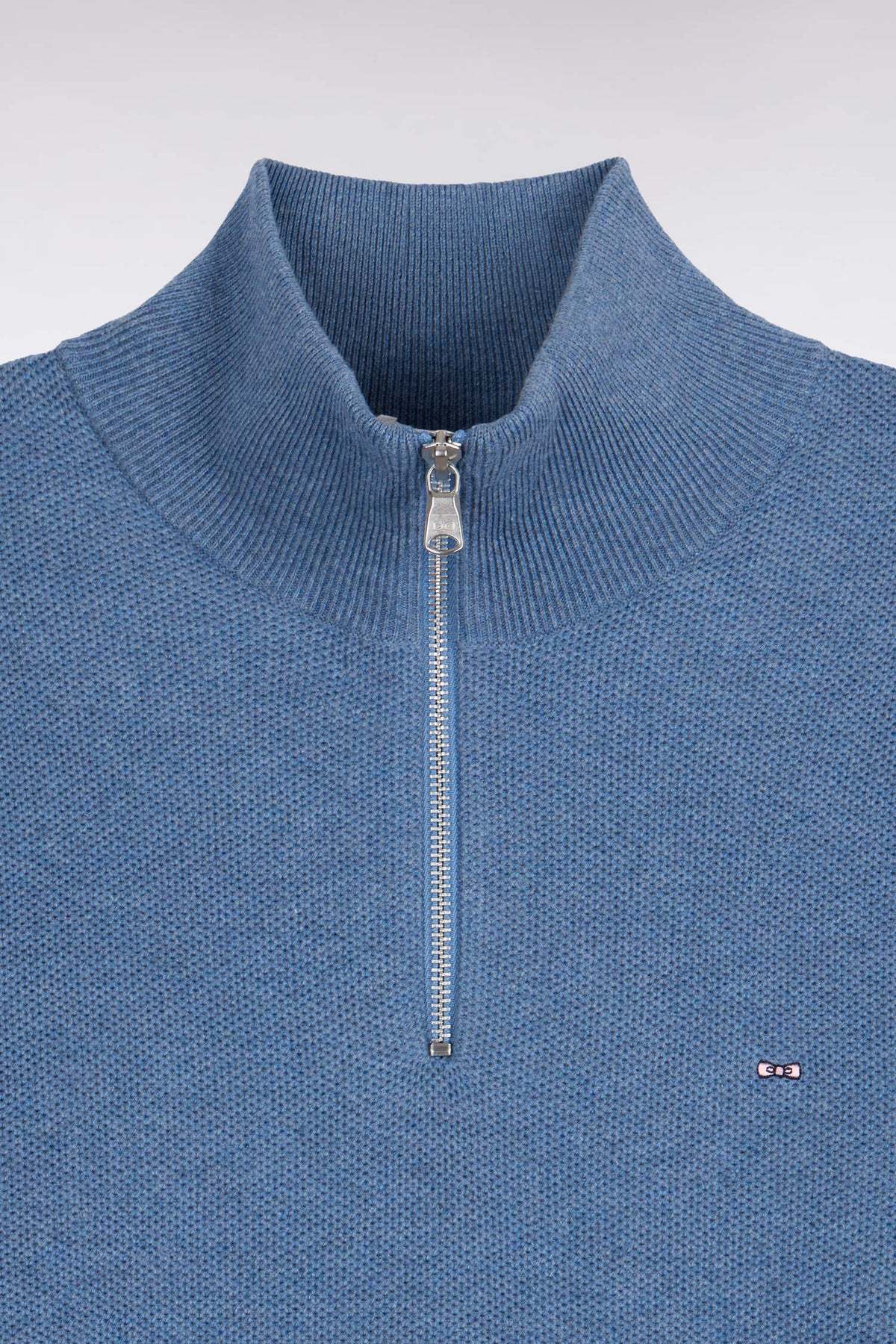 Honeycomb Quarter Zip in Cornflower Blue By Eden Park