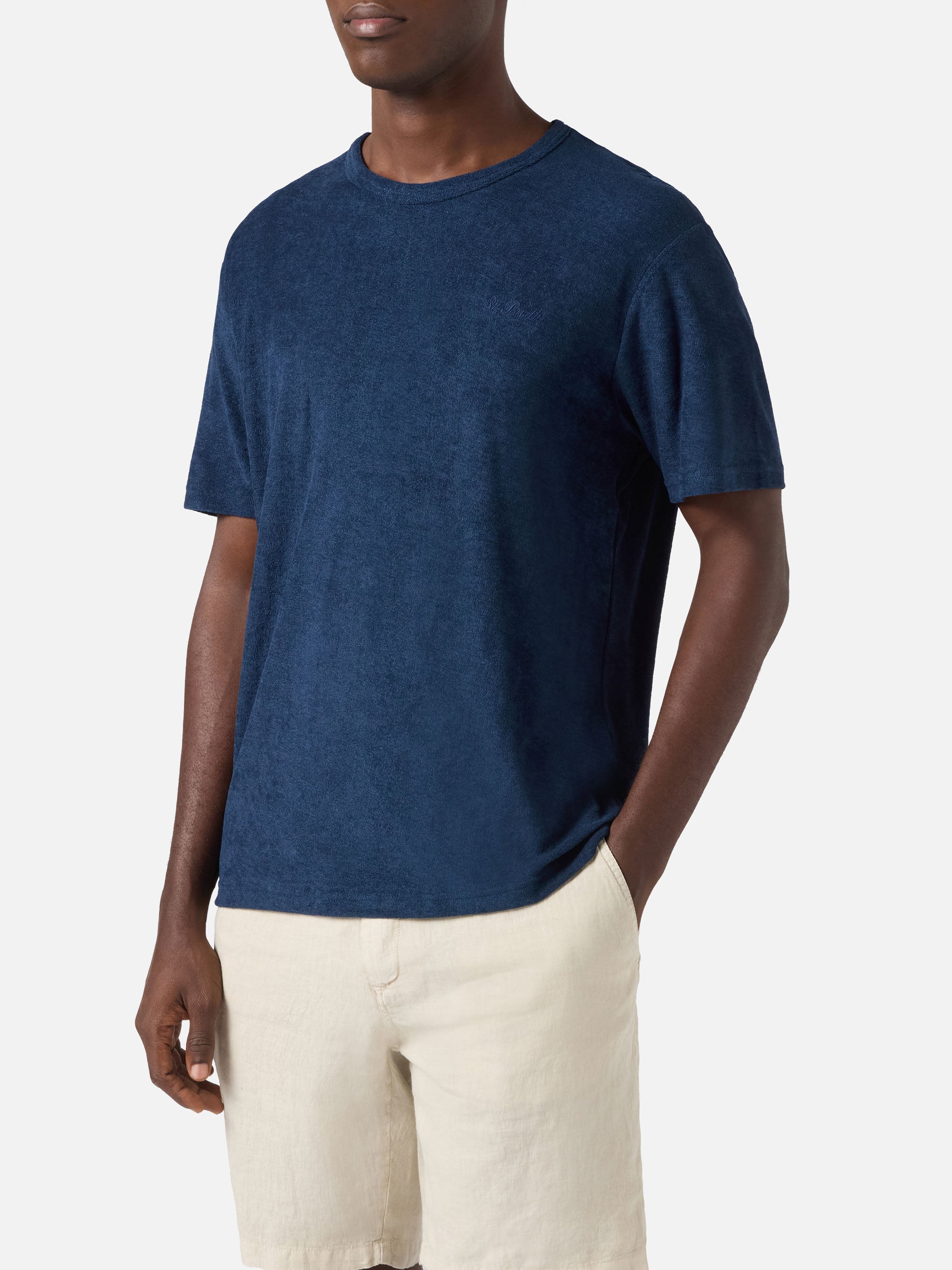 Terry t-Shirt in Navy by Saint Barth