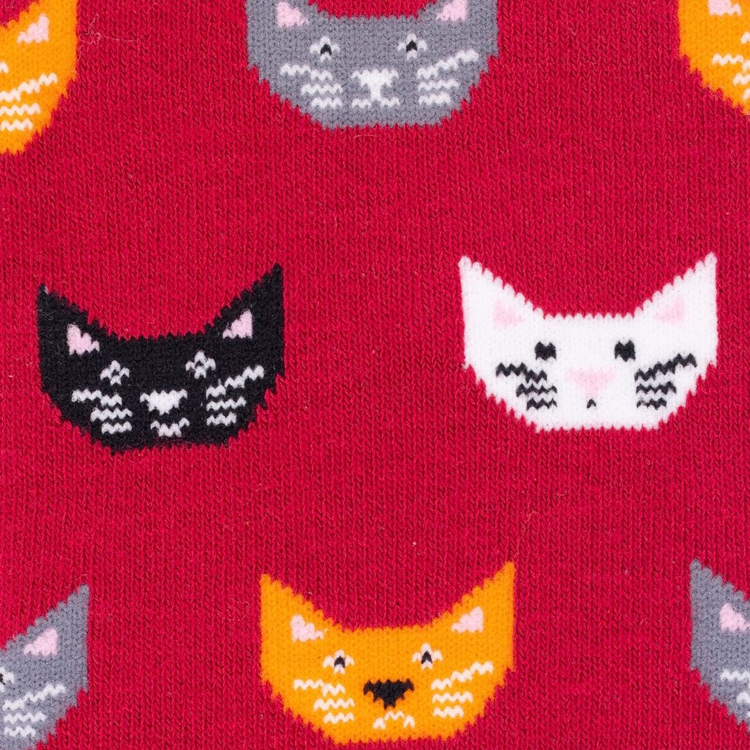Red Cat Bamboo Socks by Swole Panda
