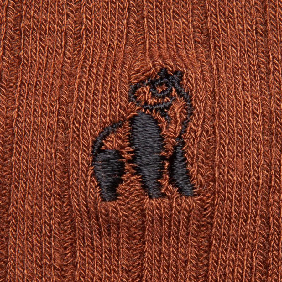 Chestnut Brown bamboo socks by Swole Panda