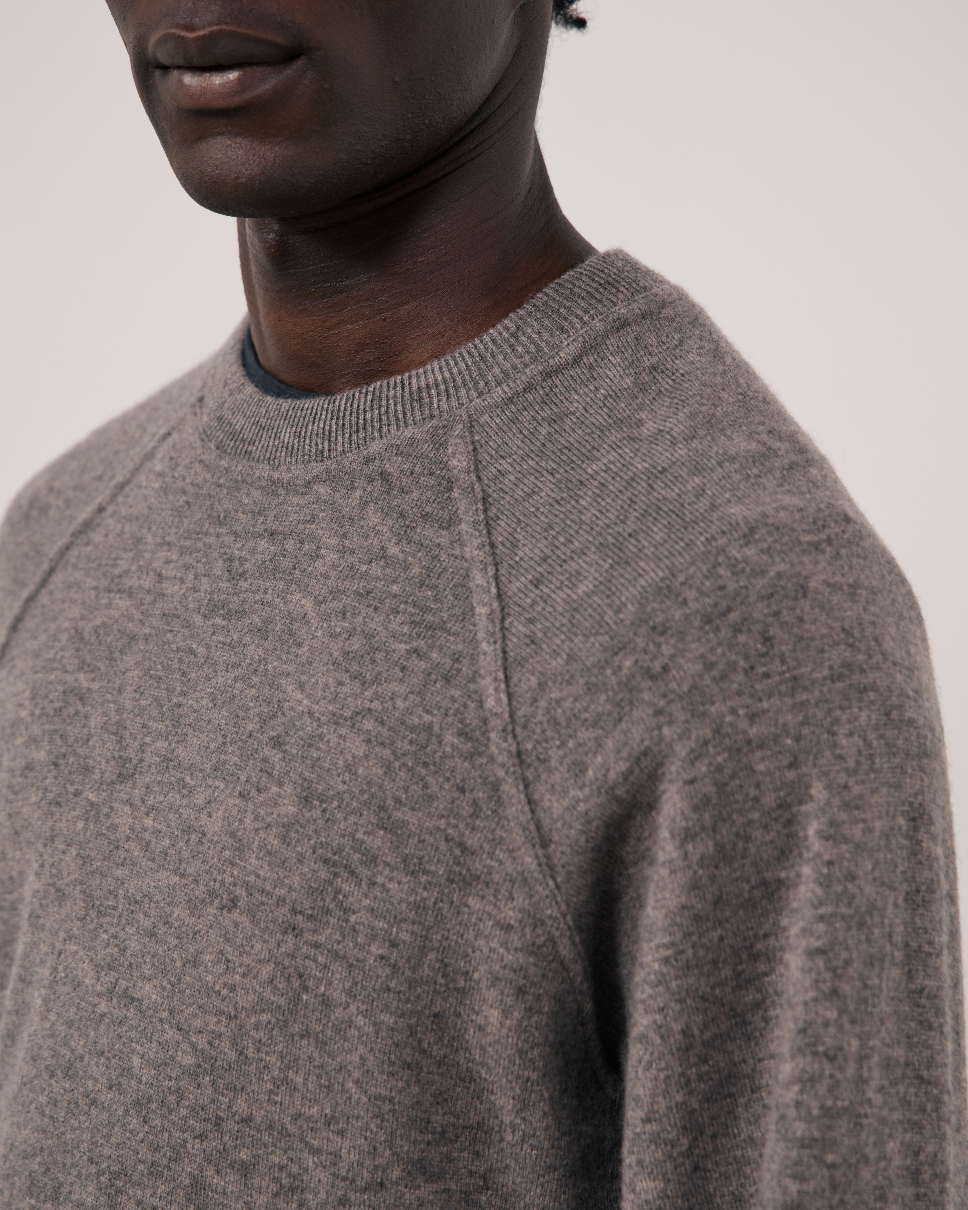 Wool and Cashmere Sweater in Nut by Hartford