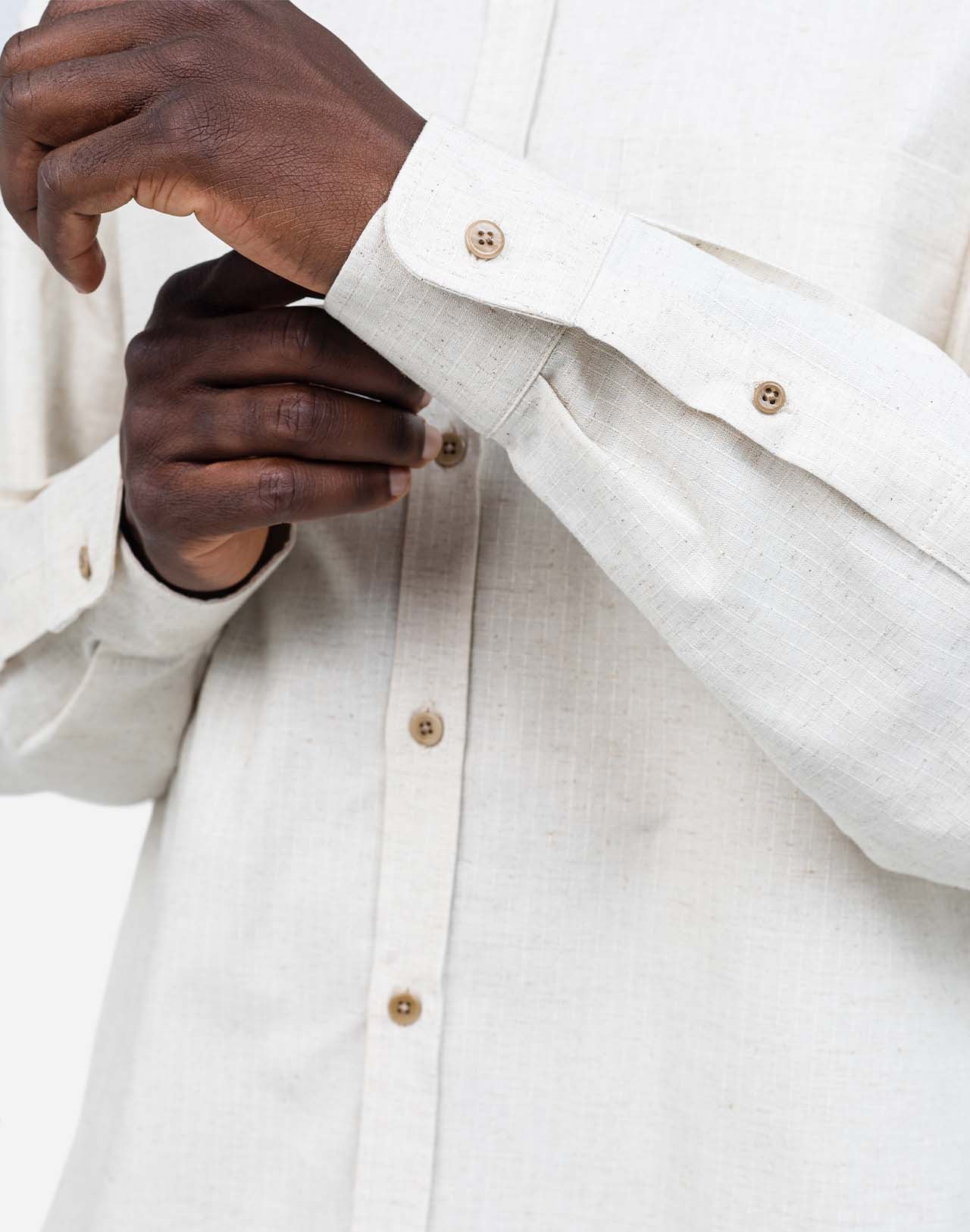 Nago Ecru Shirt by Olow