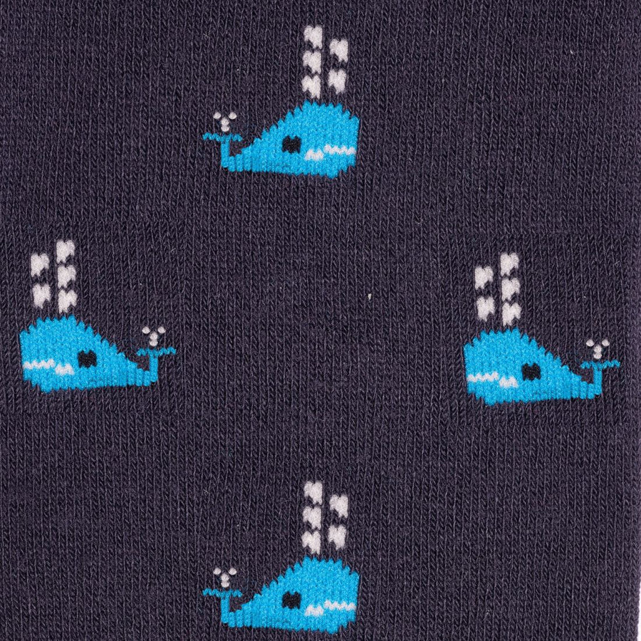 Whales bamboo socks by Swole Panda