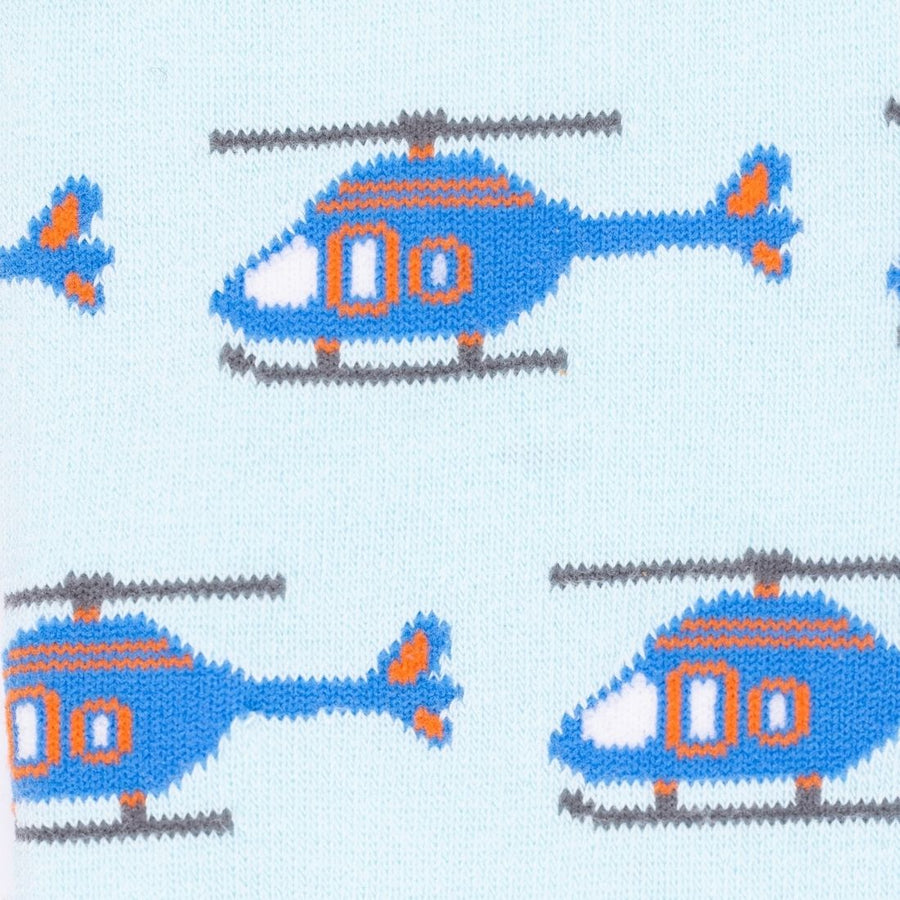 Helicopter Bamboo Socks by Swole Panda