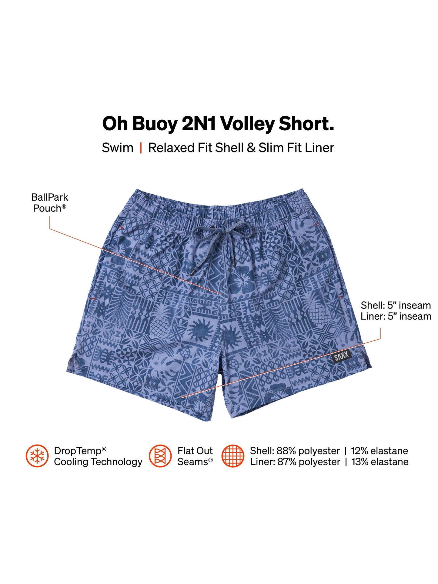Oar Cobalt stretch by SAXX