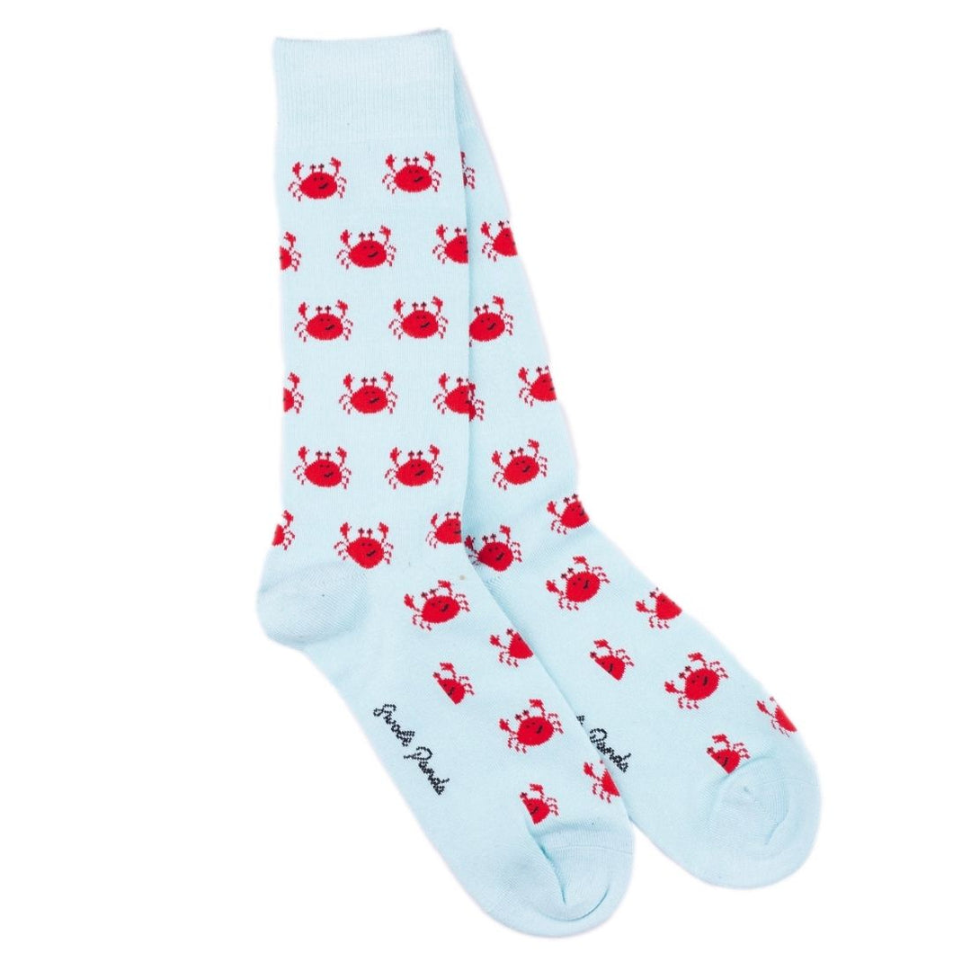 Crab Bamboo Socks by Swole Panda