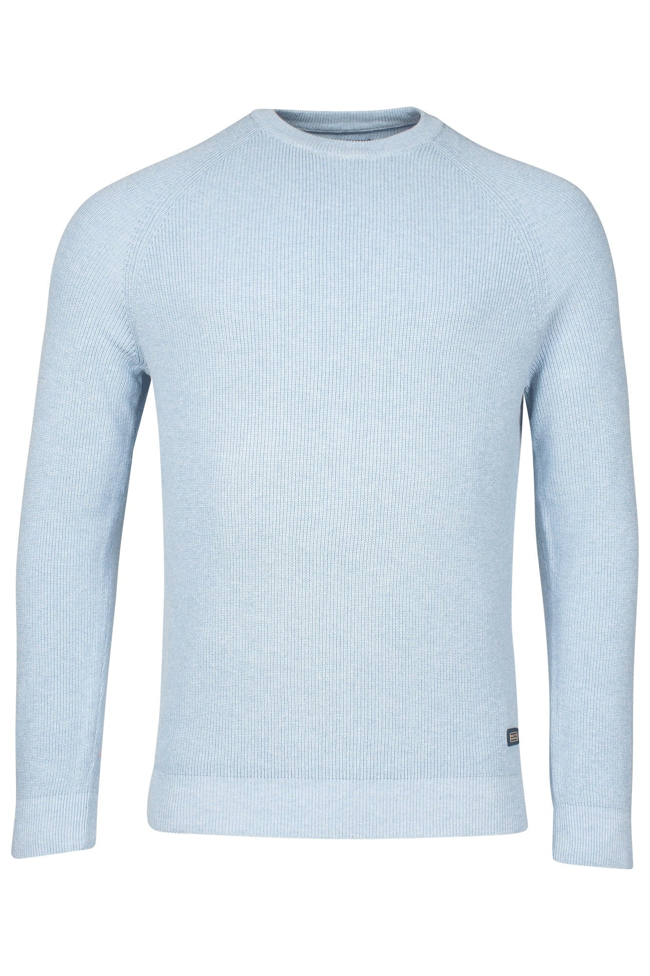 Cotton crew knit in baby blue by Baileys