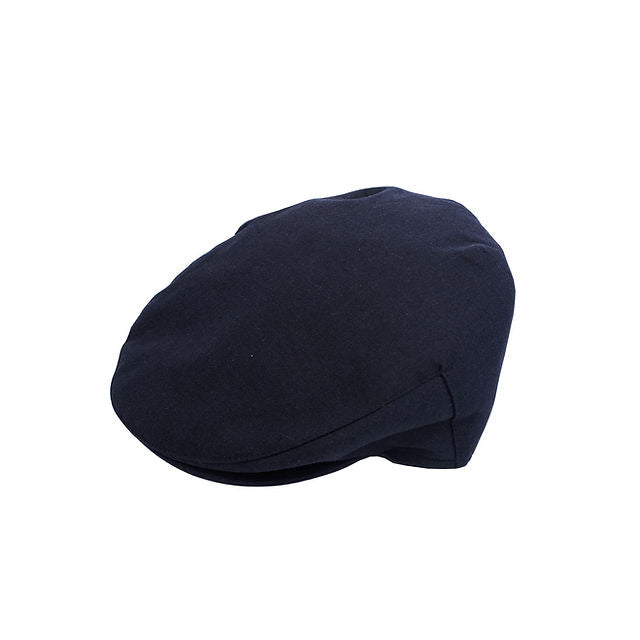 Linen Flat Cap in Navy by Denton