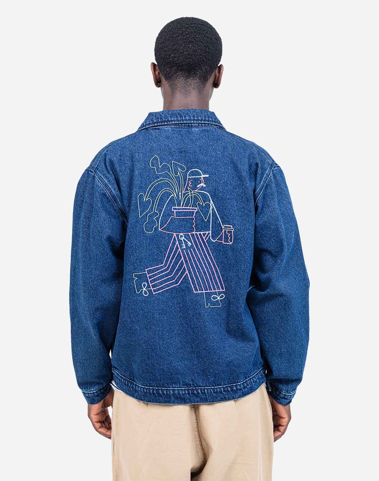 Oversized Embroidered Denim Jacket By Olow