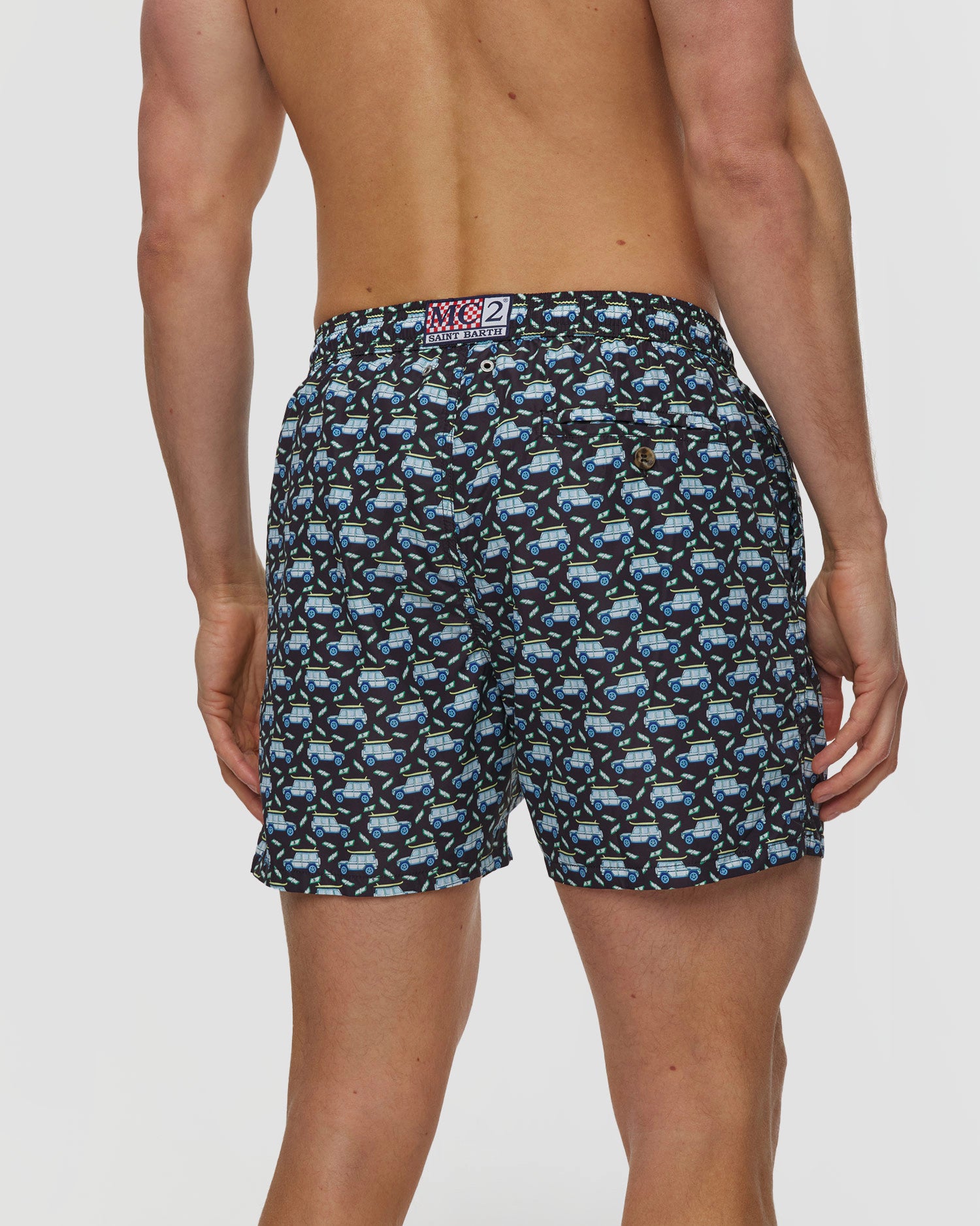 Dollar Car Swim Shorts by Saint Barth