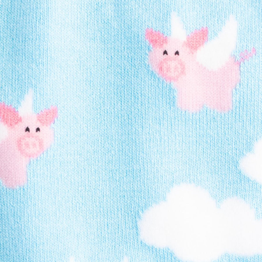 Flying pigs socks by Swole Panda