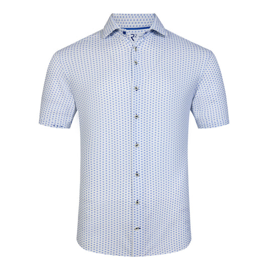 White with Blue Seersucker by R2