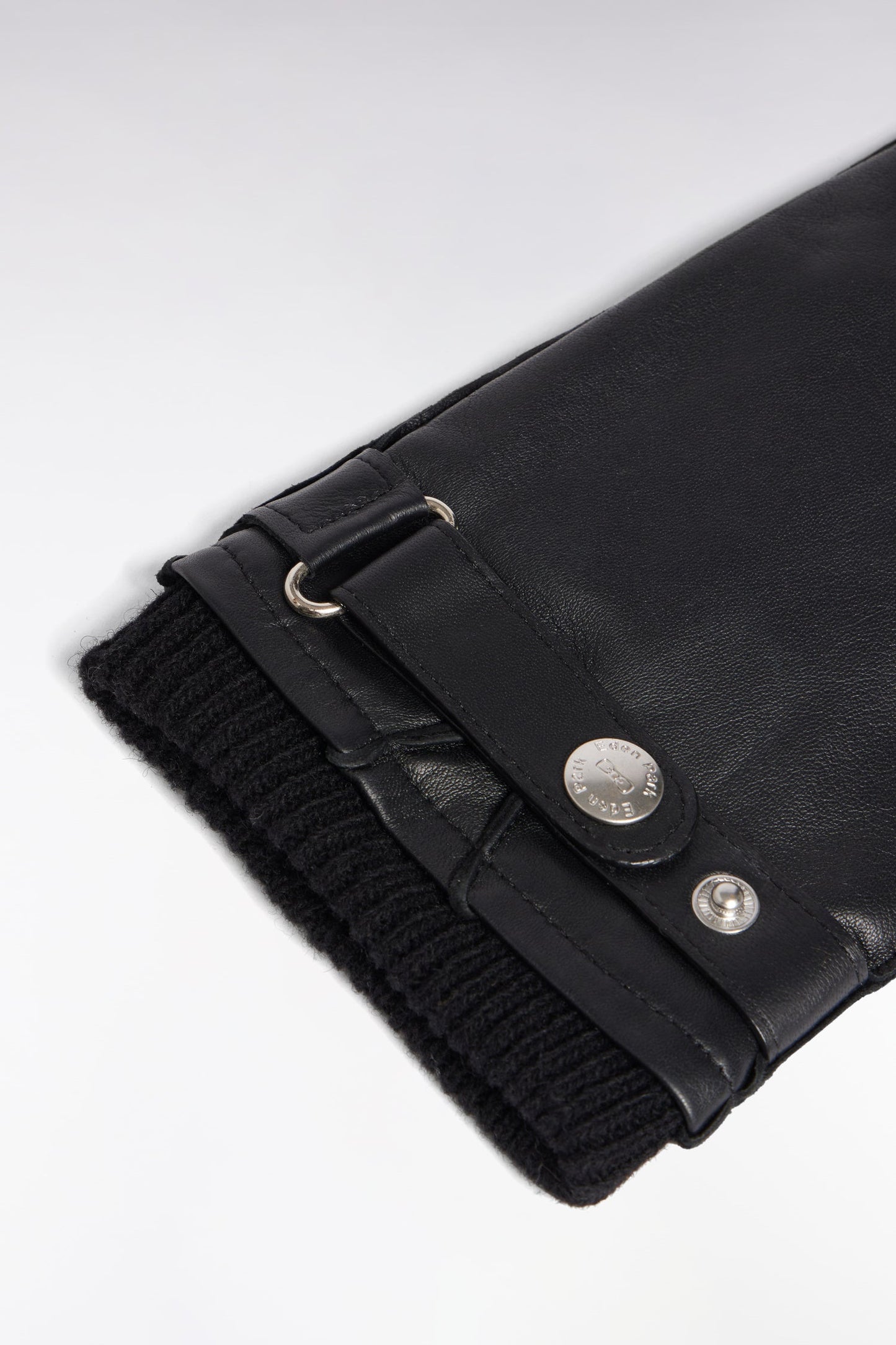 Black Leather Gloves by Eden Park