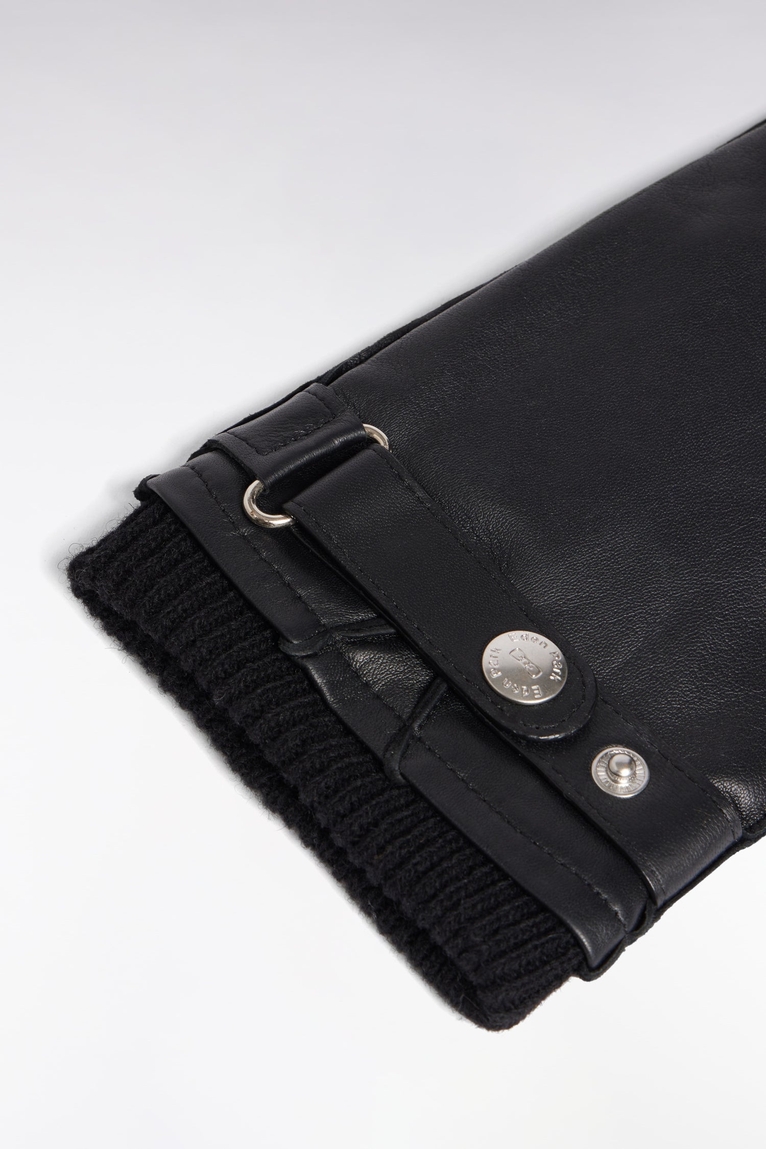 Black Leather Gloves by Eden Park