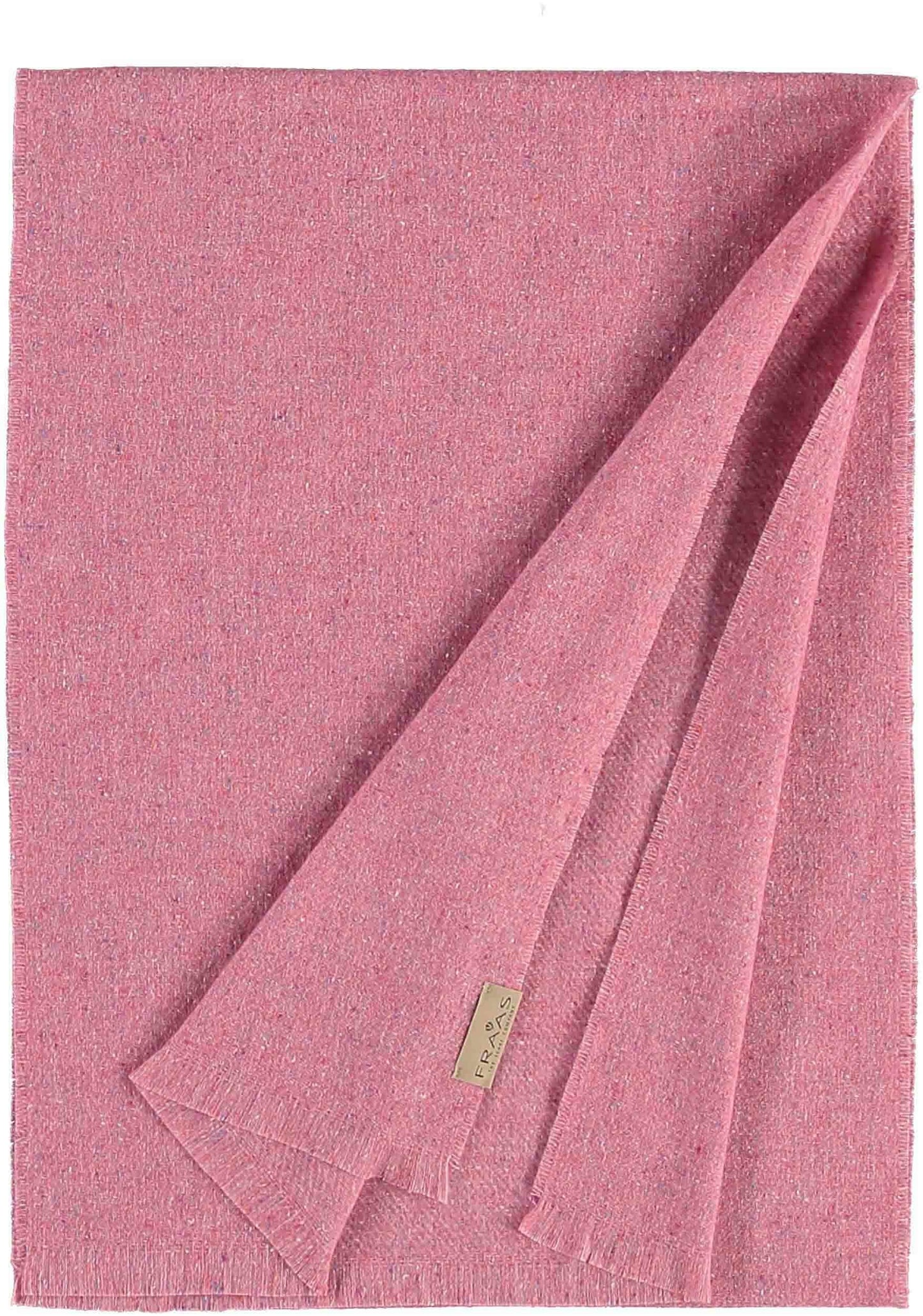 Wool blend scarf in pink by Fraas