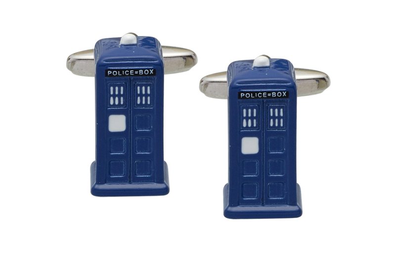 Tardis cufflinks by Gaventa