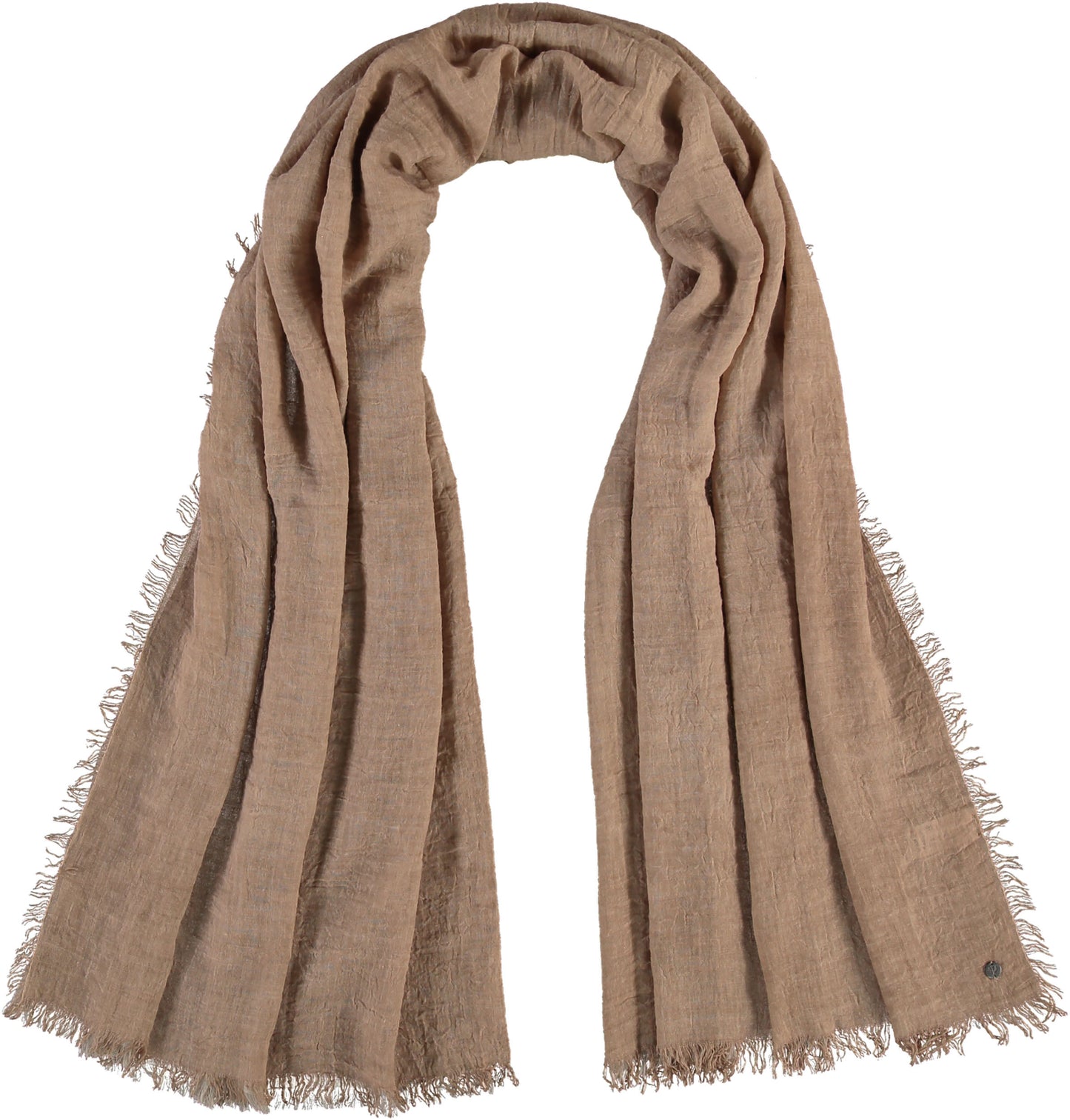 Super soft fine scarf in camel by Fraas