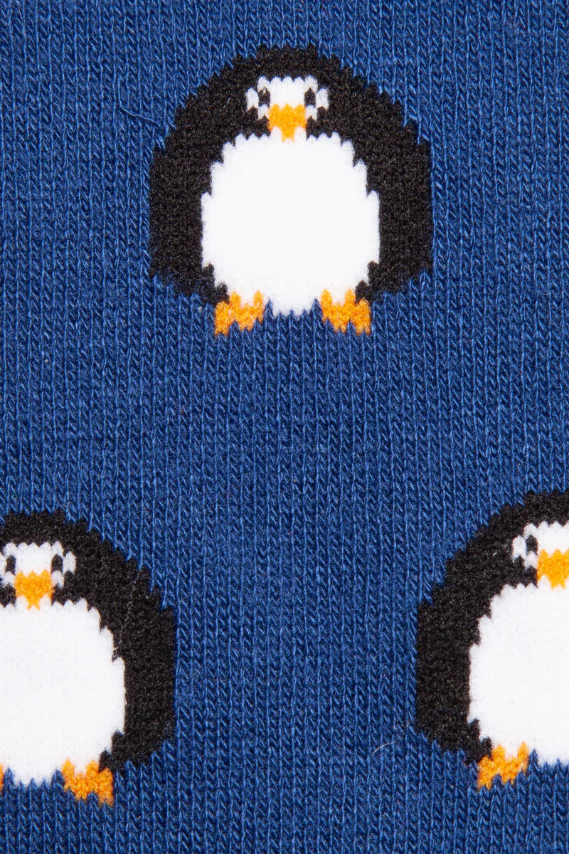 Penguin in navy by Swole Panda