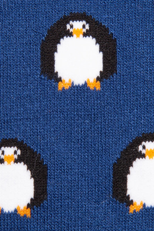 Penguin in navy by Swole Panda
