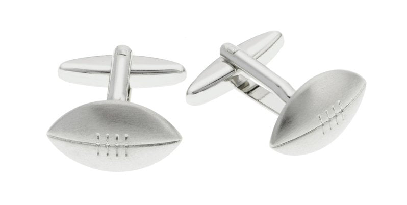 Novelty rugby ball cufflinks