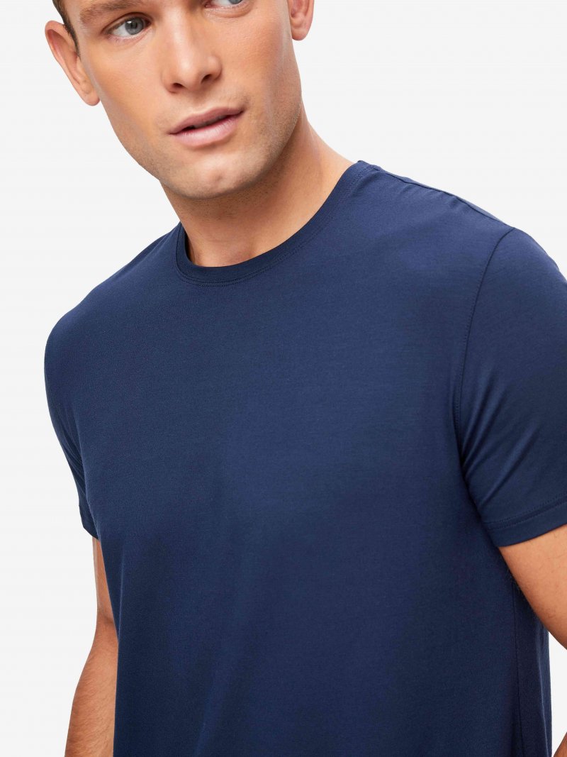 Micro modal in navy by Derek Rose