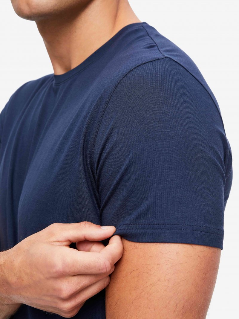 Micro modal in navy by Derek Rose