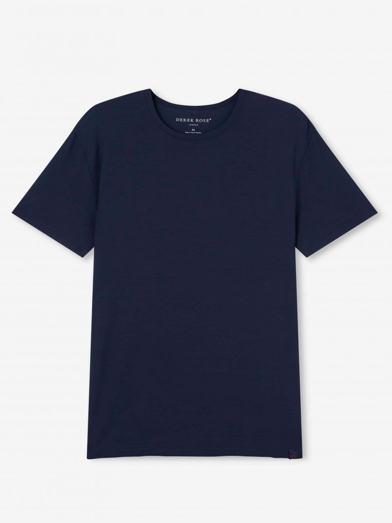 Micro modal in navy by Derek Rose
