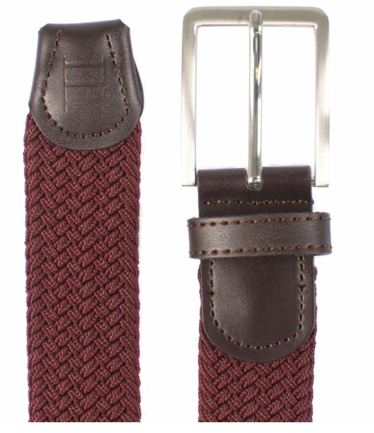 Burgundy elasticated belt by Tresanti