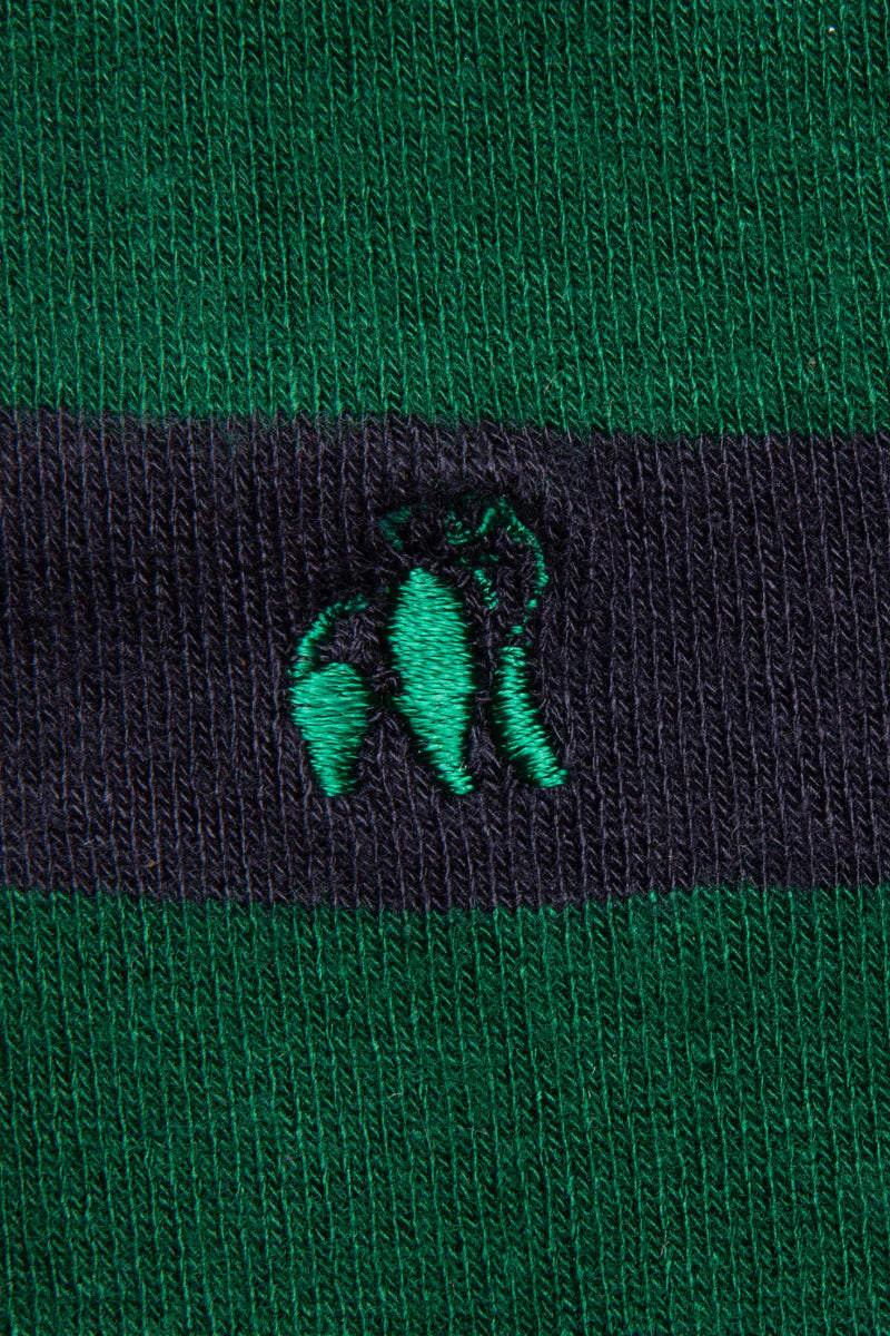 Racing green and navy stripes by Swole Panda