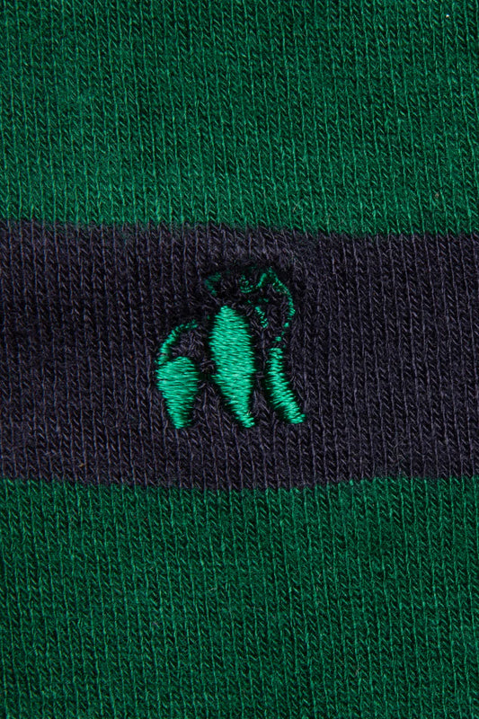 Racing green and navy stripes by Swole Panda