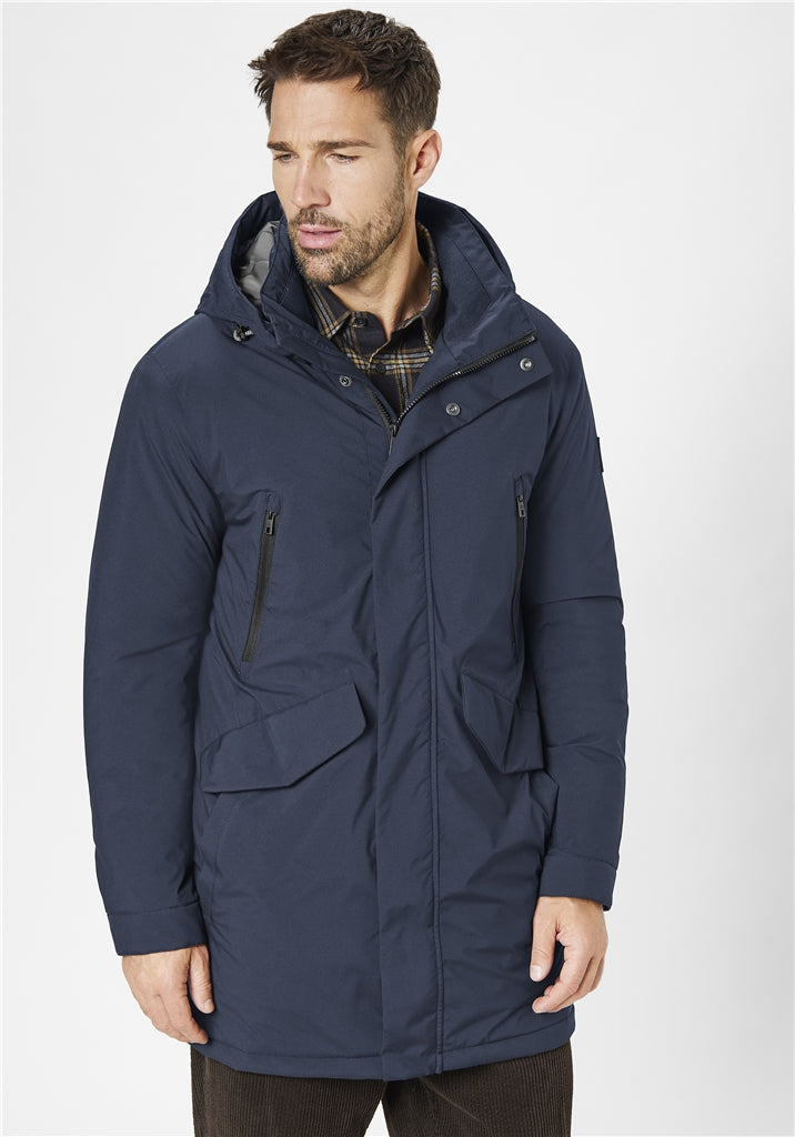 Cosy parka Avalon coat in navy by S4