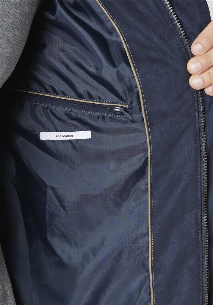 Suede effect water repellent in navy by S4