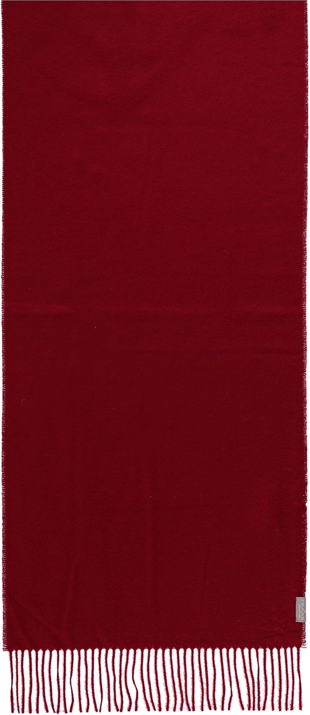 Cashmere woven scarf in red by Fraas