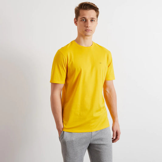 Cotton jersey t-shirt in yellow by Eden Park