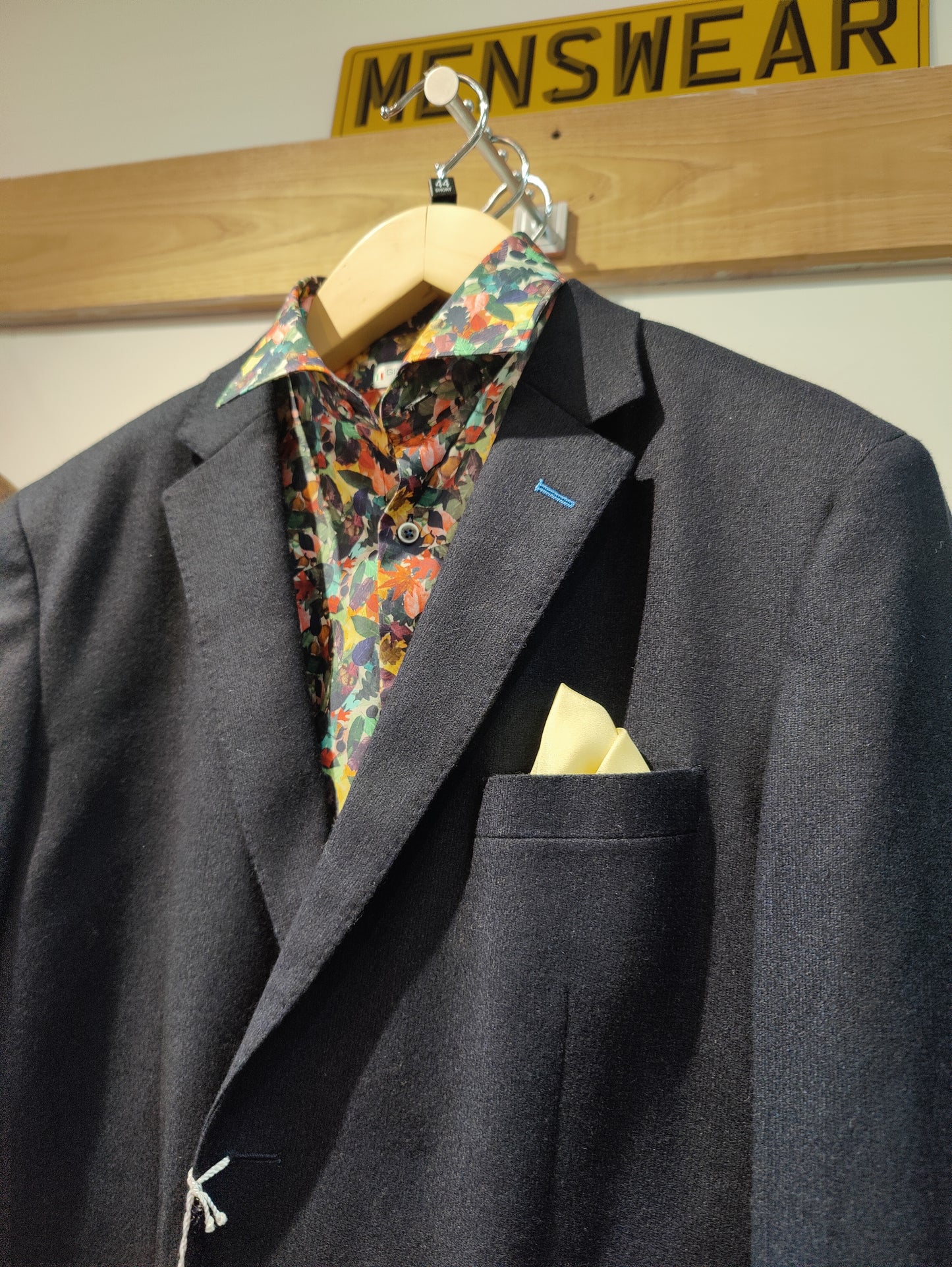 Dark navy with light blue details by Mazzelli