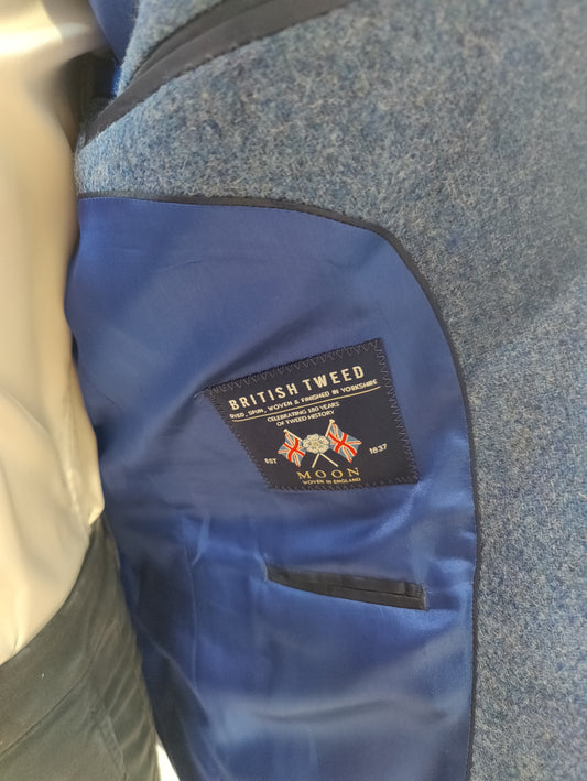 Cornflower blue tweed by Mazzelli