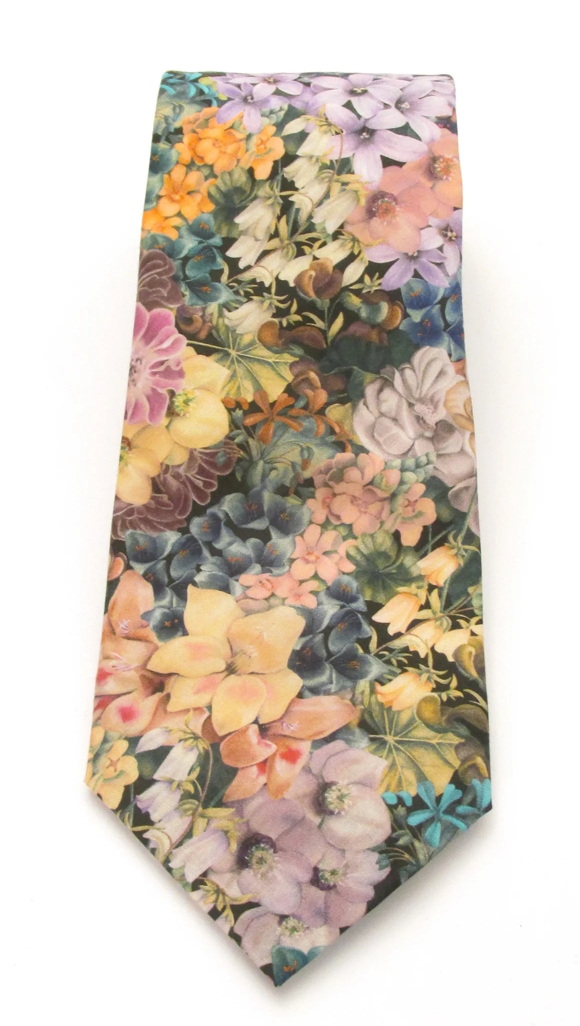 Painted Travels Liberty fabric tie by Van Buck